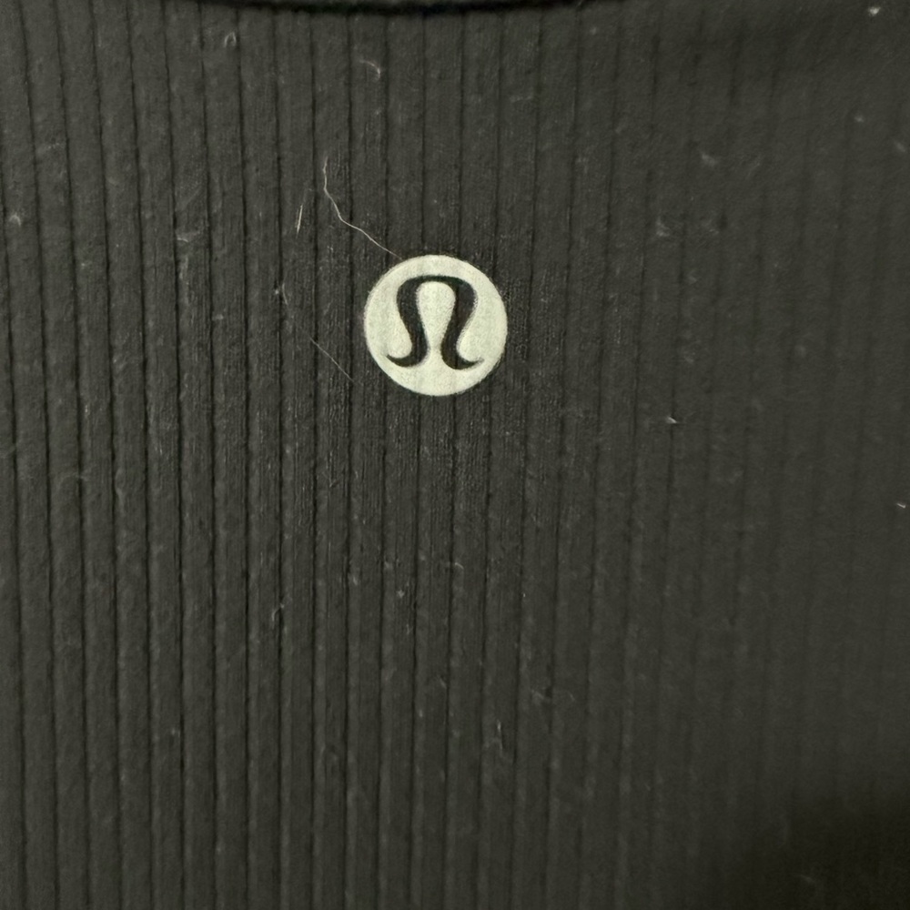 Lululemon All It Takes Ribbed Nulu Tshirt- black - Picture 3 of 3